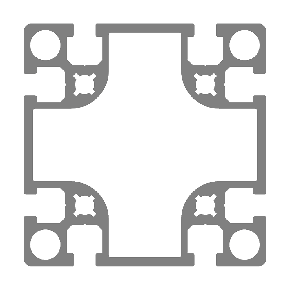 10-9090H-0-24IN MODULAR SOLUTIONS EXTRUDED PROFILE<br>90MM X 90MM HEAVY, CUT TO THE LENGTH OF 24 INCH